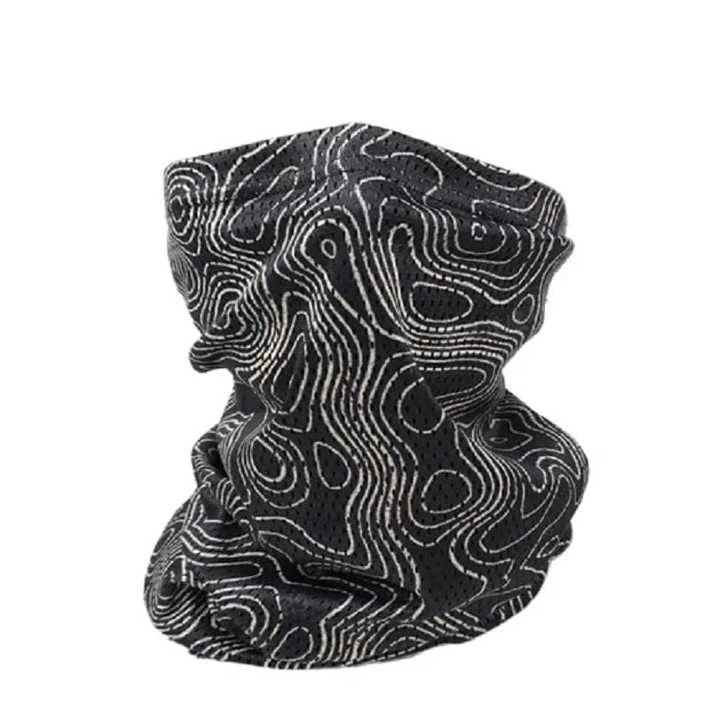 High Quality Lightweight And Breathable Scarf Black terrain