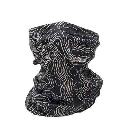 High Quality Lightweight And Breathable Scarf Black terrain