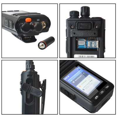 Hiroyasu HI-B8 2G 3G 4G LTE Cellular Network WIFI PoC FM Walkie Talkie 2GB+16GB Android9.0 Phone Call GPS 2.4"Touch Screen Radio