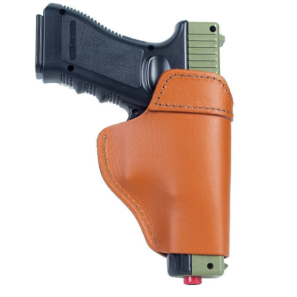 ACTION AIRSOFT 0 Main gauche marron Holster cuir Glock 17 RH LH