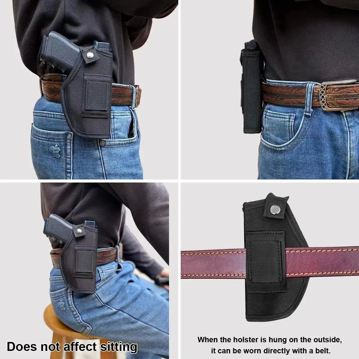 Holster pistolet 9/40/45. POLE.CRAFT ambidextre