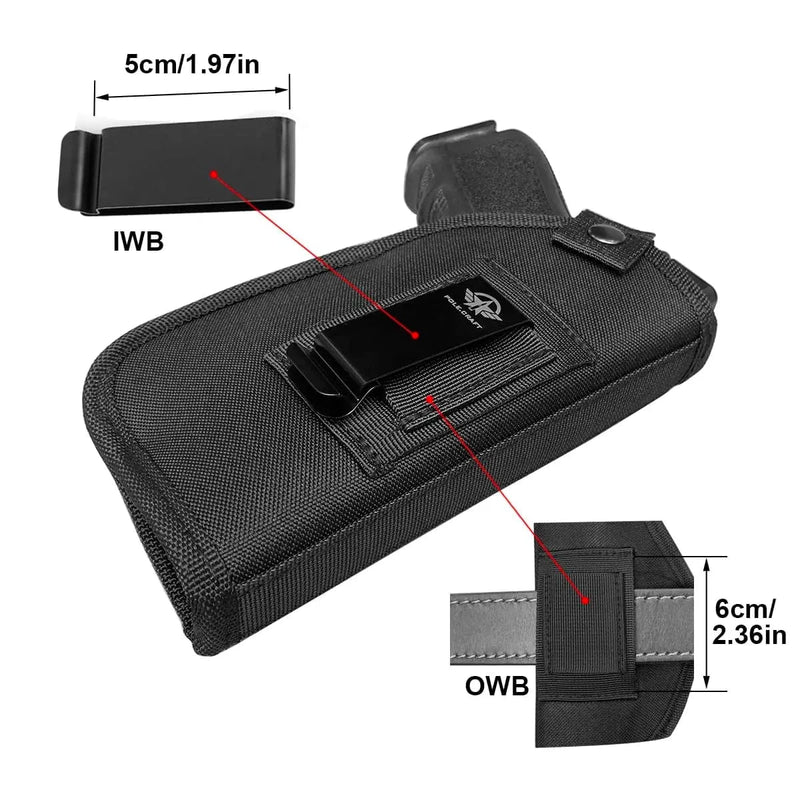 Holster pistolet 9/40/45. POLE.CRAFT ambidextre