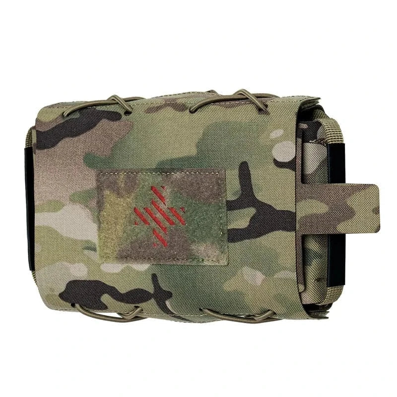 IDOGEAR Tactical Medical Pouch Detachable First Aid Kit Laser Cut MOLLE Emergency Survival Bag for Outdoor Travel Hiking 35132 MC