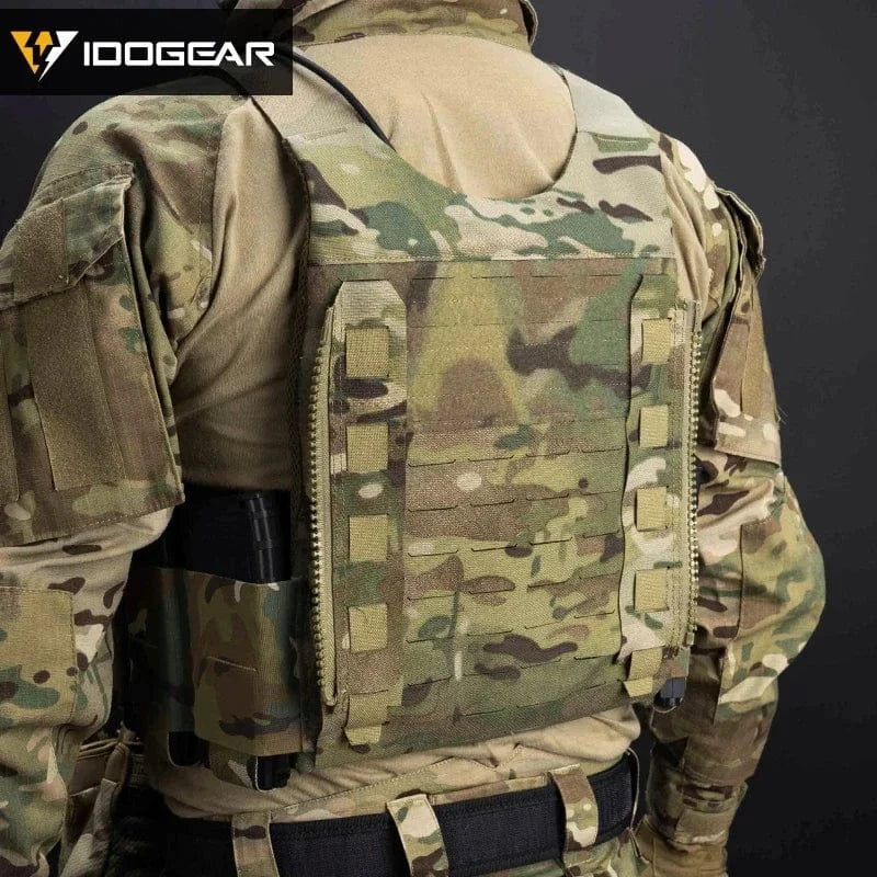 IDOGEAR Tactical Zipper MOLLE Adapter 500D Nylon Lightweight Versatile For Rear Pack Plate Carrier 3950