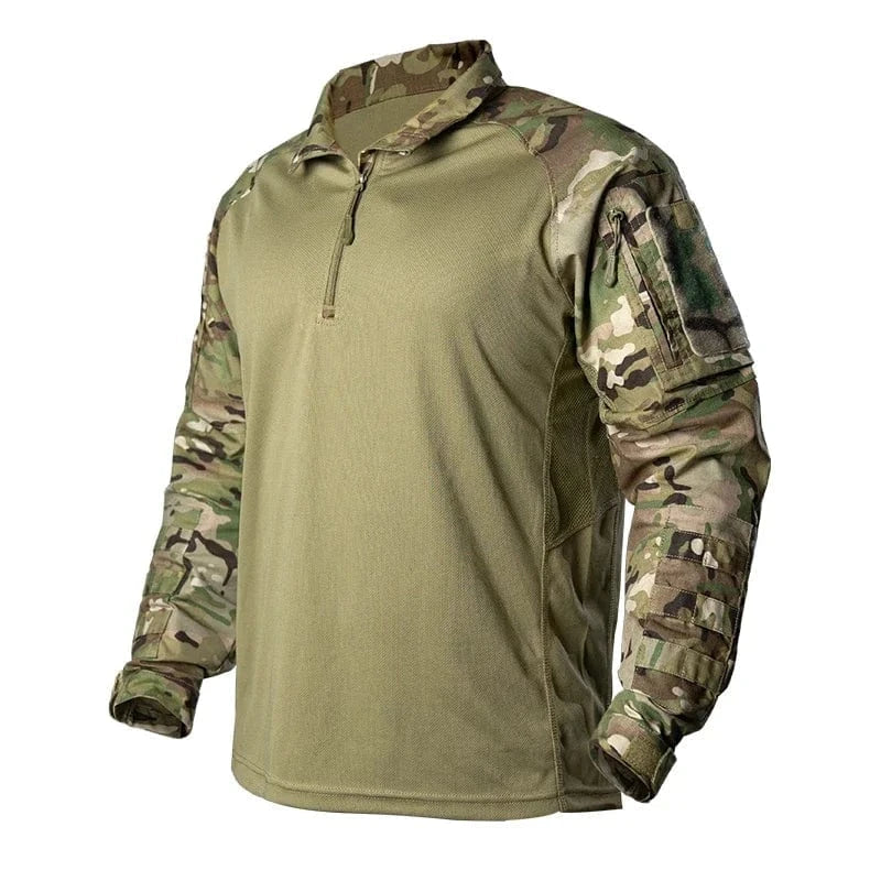 IDOGEAR UFS Tactical Shirt BDU Combat Clothes With Elbow Pads Slight Elasticity  Shirt Breathable 3116 MC / S / CHINA