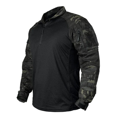 IDOGEAR UFS Tactical Shirt BDU Combat Clothes With Elbow Pads Slight Elasticity  Shirt Breathable 3116 MCBK / L / CHINA