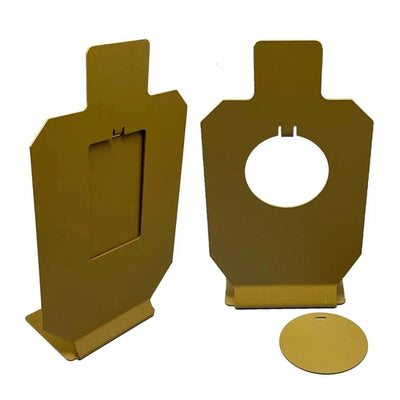 IPSC IDPA Airsoft Steel Shooting Targets With Central Metal Board-Round or Square Small Size