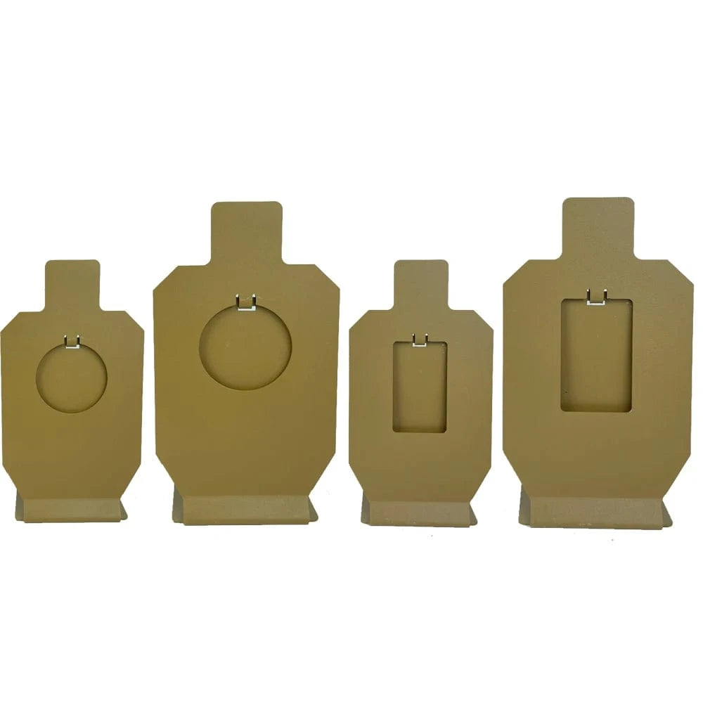 IPSC IDPA Airsoft Steel Shooting Targets With Central Metal Board-Round or Square Small Size