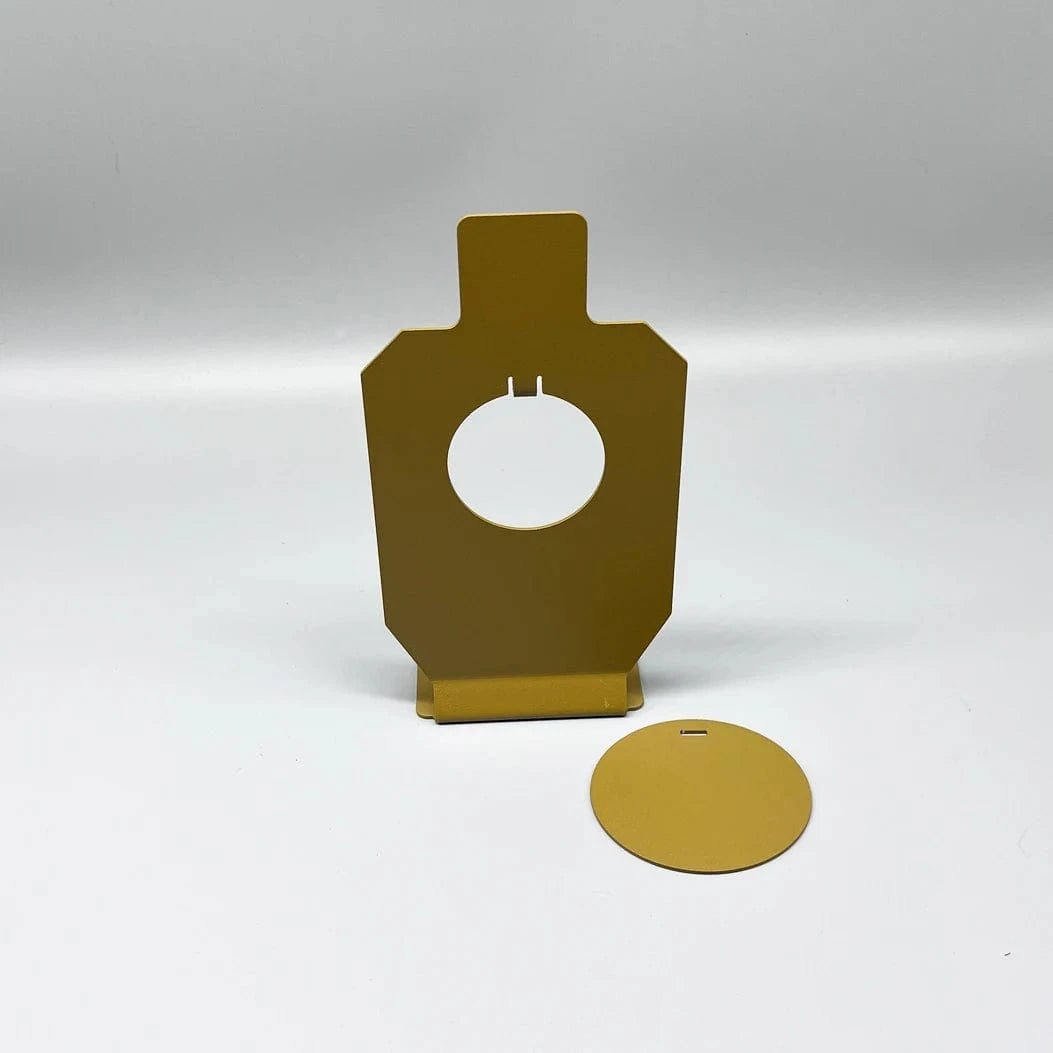 IPSC IDPA Airsoft Steel Shooting Targets With Central Metal Board-Round or Square Small Size Central Round Large