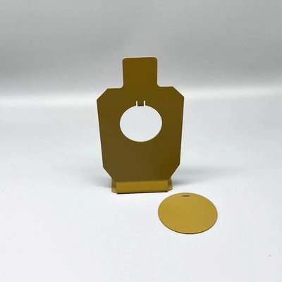 IPSC IDPA Airsoft Steel Shooting Targets With Central Metal Board-Round or Square Small Size Central Round Large