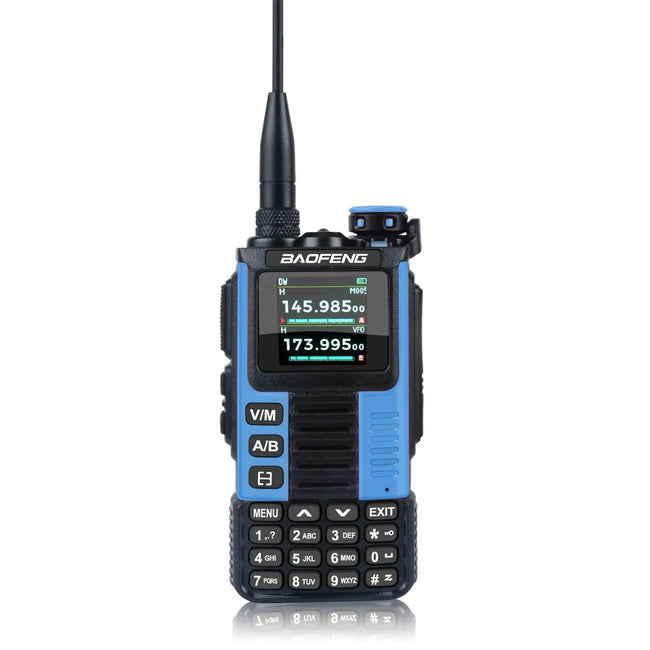 K67 PRO Baofeng Air Band Walkie Talkie 65-600MHz 640Ch Scrambler Dual Watch Freq Sweep Amateur FM VOX K67 PRO GMRS Two Way Radio Blue / Australia Standard
