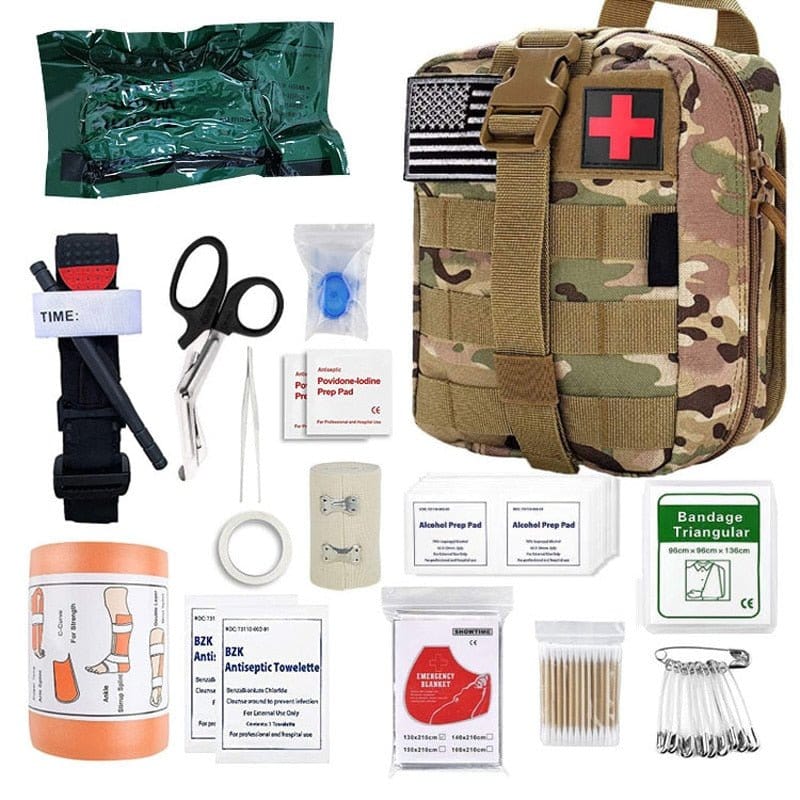 ACTION AIRSOFT 0 Camouflage Kit premiers secours Molle 46 pcs FYXL