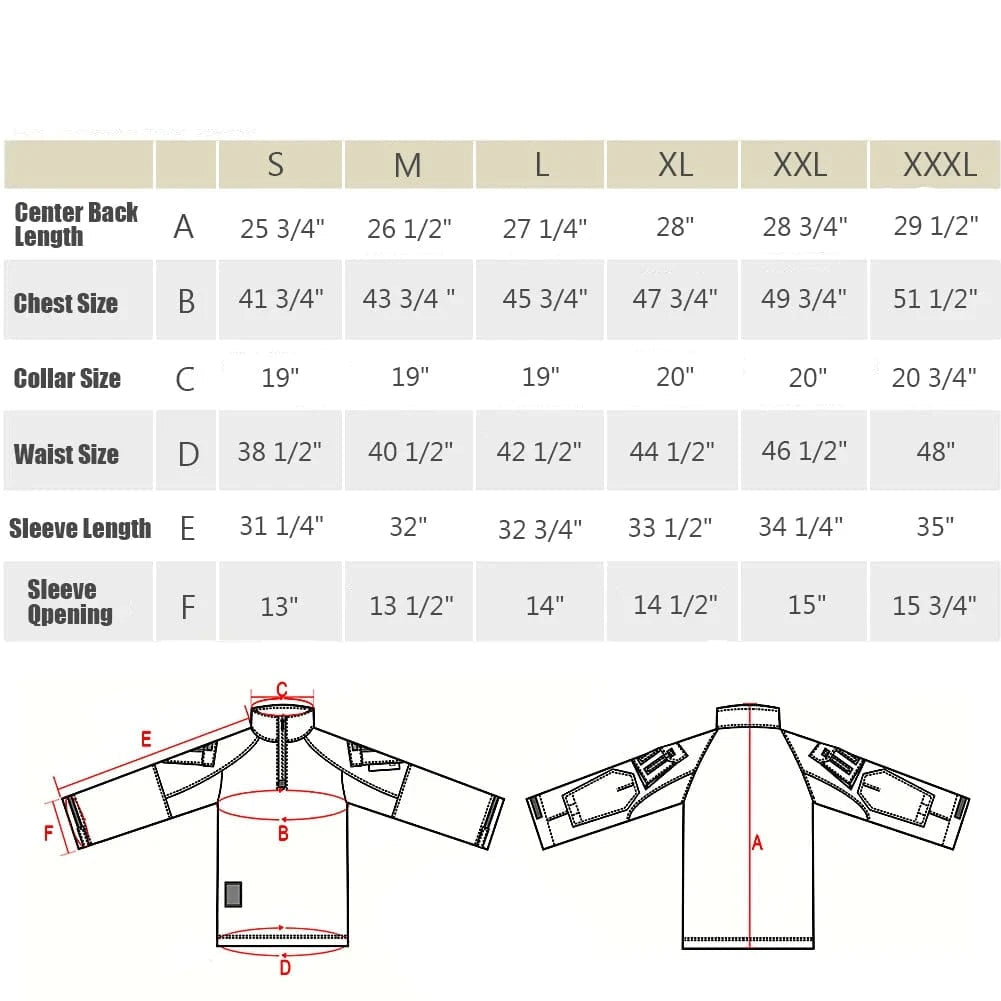 KRYDEX Combat Shirt with Elbow Pads For Hunting Outdoor Tops Tactical Clothes MC Tiger Stripes Shirts