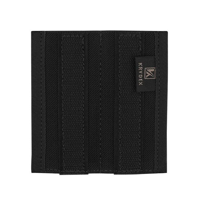 KRYDEX Double 9mm Magazine Pouch Insert Elastic Mag Holder with Hook Fasteners for MK3 MK4 Chest Rig Hunting Tactical Accessory