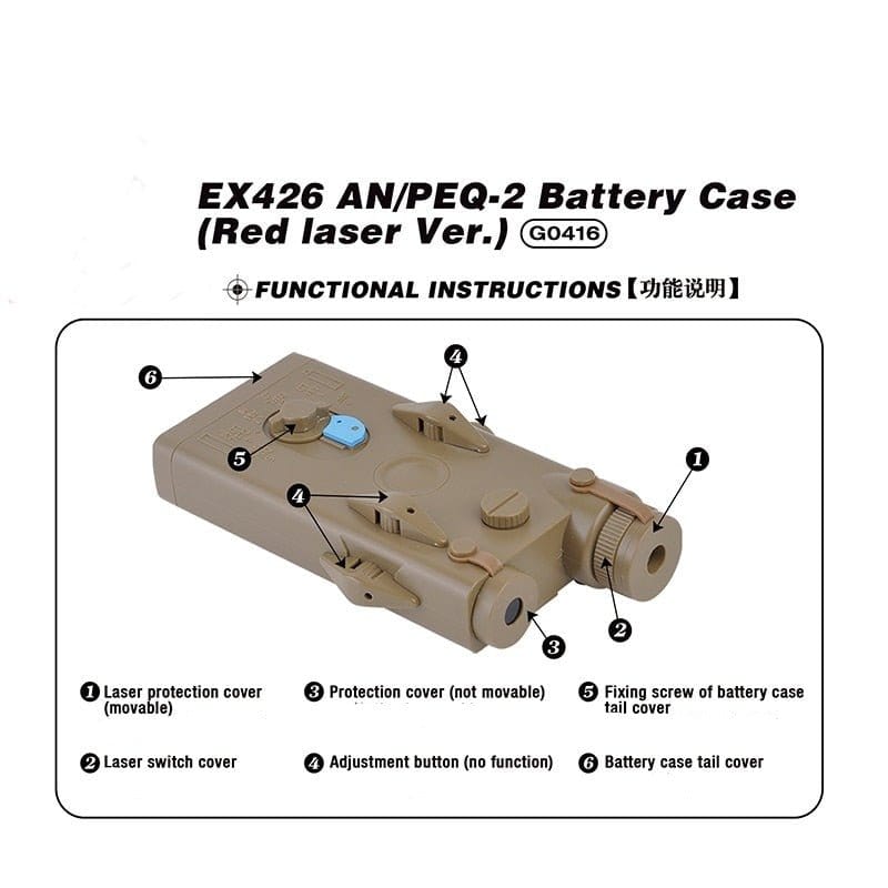 ACTION AIRSOFT 0 Lampe laser Element AN PEQ-2 EX426