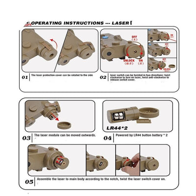 ACTION AIRSOFT 0 Lampe laser Element AN PEQ-2 EX426