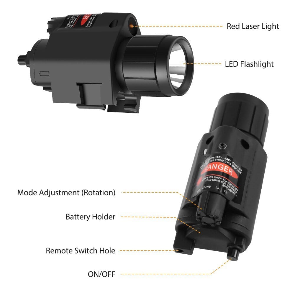 FOS 0 Lampe laser LED rouge 20 mm FOS