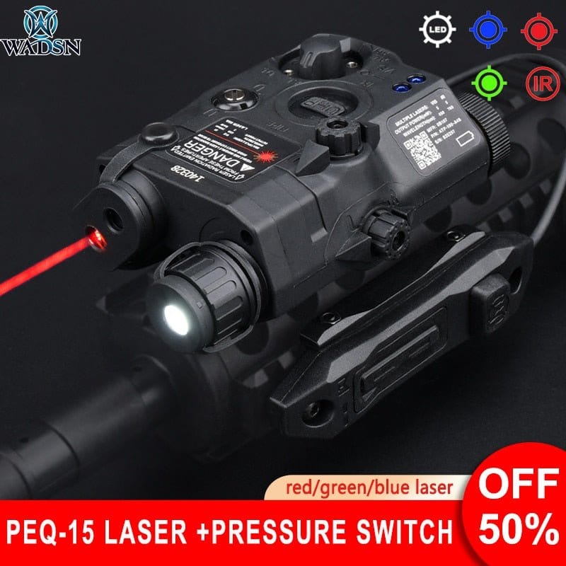 ACTION AIRSOFT 0 Lampe laser PEQ15 WADSN PEQ