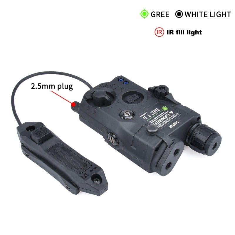 ACTION AIRSOFT 0 interrupteur peq vert Lampe laser PEQ15 WADSN PEQ