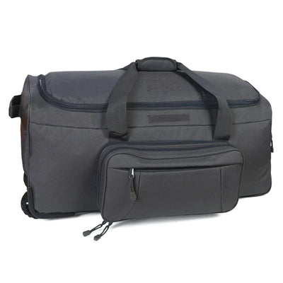 Large Capacity Military Tactical Travel Bag Wheeled Deployment Trolley Duffel Bag Heavy-Duty Camping Hiking Running Trekking grey / CHINA