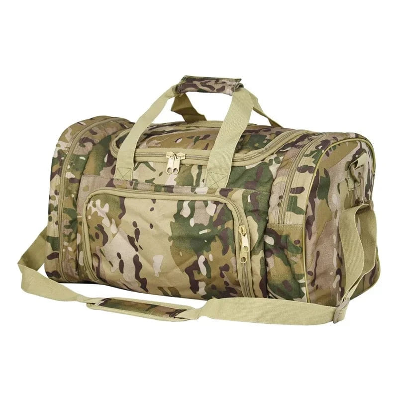 Large Travel Bag Backpack Camping Men Hiking Bag Tactical Rucksack Waterproof Outdoor Sports Climbing Gym Bag Luggage Duffle Bag Camo / CHINA
