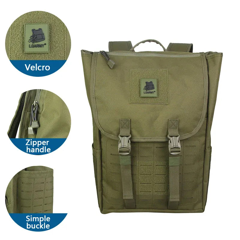 LQARMY 40L sac à dos tactique de grande capacité Camouflage Sport de plein air randonnée Camping sacs de chasse voyage Trekking sacs à dos