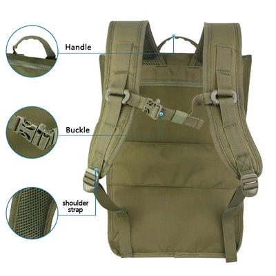 LQARMY 40L sac à dos tactique de grande capacité Camouflage Sport de plein air randonnée Camping sacs de chasse voyage Trekking sacs à dos