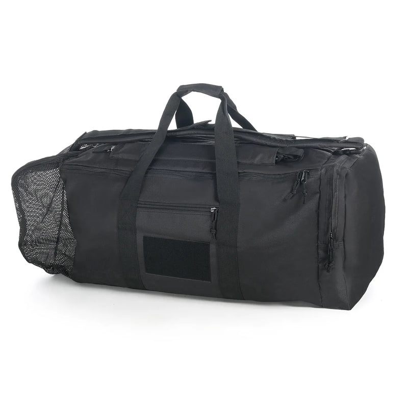 LQARMY grand sac à dos polochon sport sac de sport en plein air militaire tactique sac à dos hommes Camping randonnée voyage armée sac à bagages Black