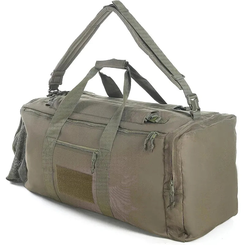 LQARMY grand sac à dos polochon sport sac de sport en plein air militaire tactique sac à dos hommes Camping randonnée voyage armée sac à bagages OD Green