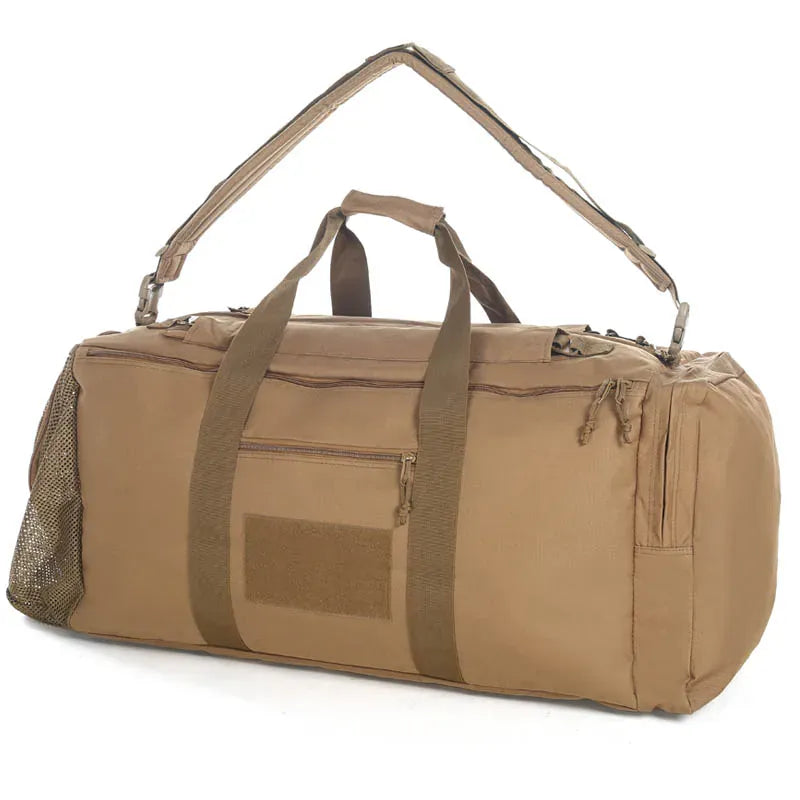 LQARMY grand sac à dos polochon sport sac de sport en plein air militaire tactique sac à dos hommes Camping randonnée voyage armée sac à bagages TAN
