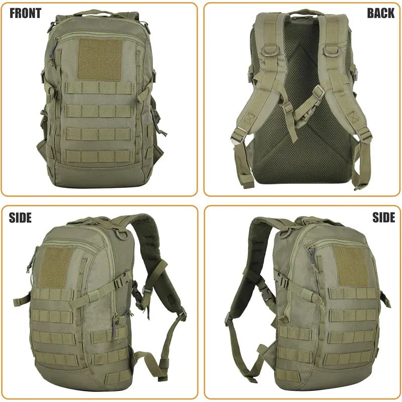LQARMY petit sac à dos tactique de voyage étanche en plein air Sport Camping sac à dos système Molle pour Trekking pêche sacs de chasse