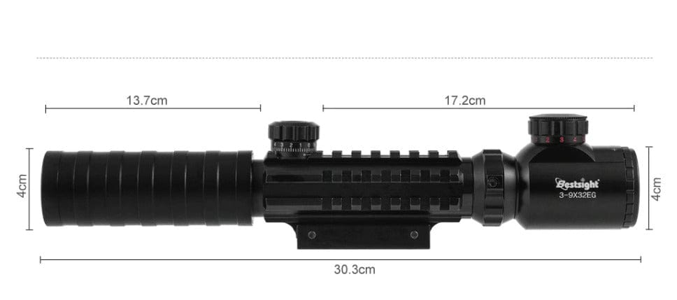 ACTION AIRSOFT 0 Lunette 3-9x32/3-9x40 point lumineux BST