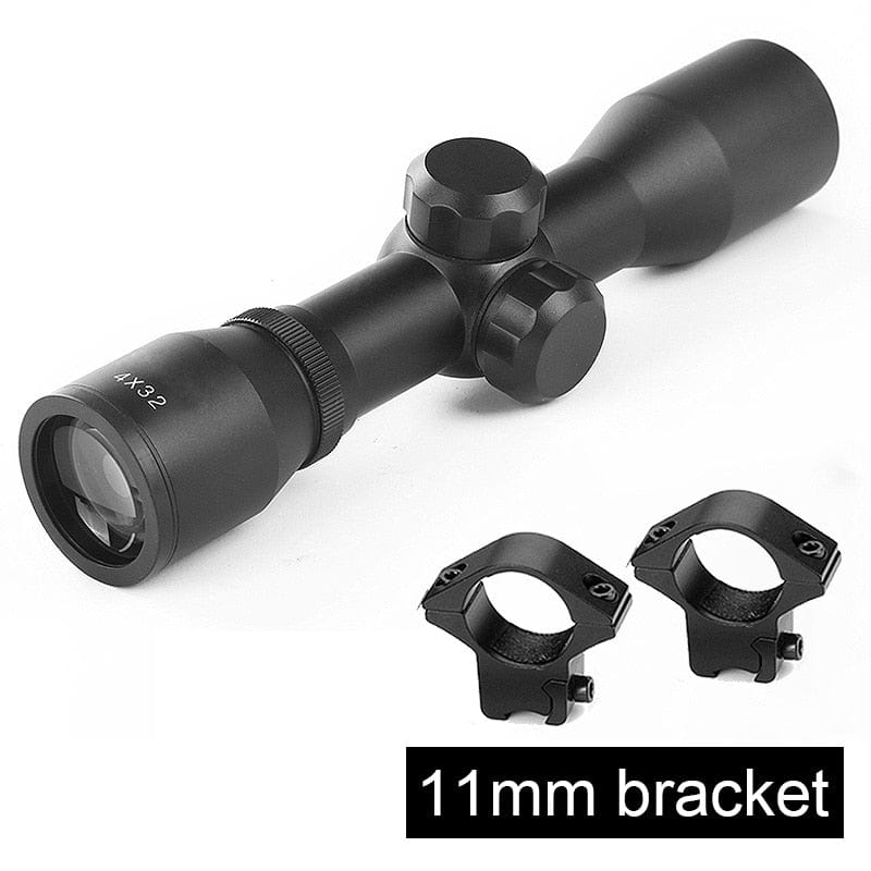 ACTION AIRSOFT 0 11mm Lunette de visée 4x32 rail double SYQT