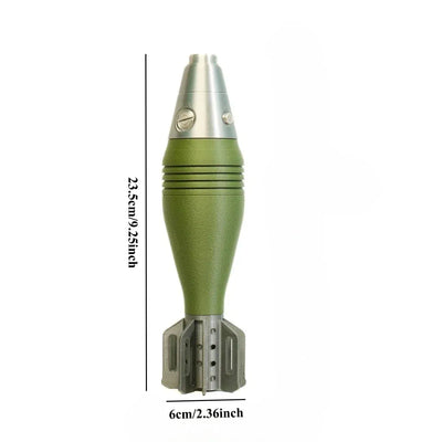 M2 60mm Mortar Shell Model -3D Printed Realistic Replica, Non Functional Military Decoration for Home/office, Secure Storage 1Pcs