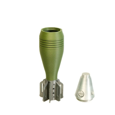 M2 60mm Mortar Shell Model -3D Printed Realistic Replica, Non Functional Military Decoration for Home/office, Secure Storage 1Pcs