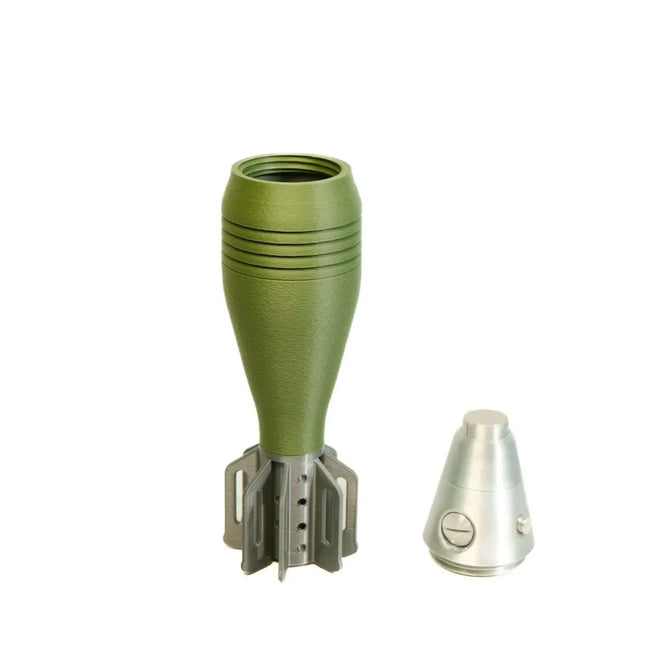 M2 60mm Mortar Shell Model -3D Printed Realistic Replica, Non Functional Military Decoration for Home/office, Secure Storage 1Pcs