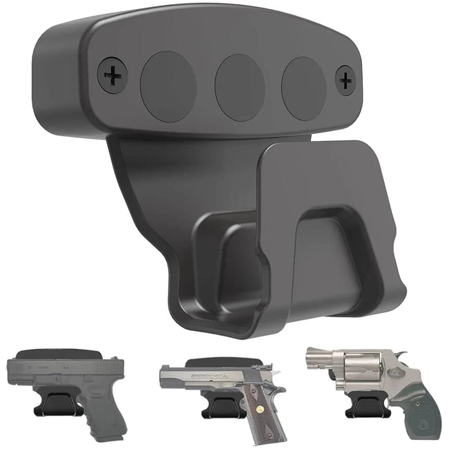 Magnet Gun Holder for Wall Magnetic Pistol Rack Holster with Trigger Guard Protection Quick Release Holds Up to 15 lbs 1 Set