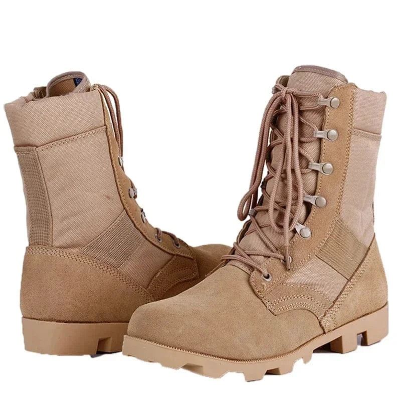 Male Outdoor Training Combat Hunting Boots Spring Autumn Men Jungle Hiking Sports Climbing Camping Breathable Camo Desert Shoes