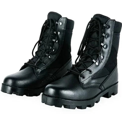 Male Outdoor Training Combat Hunting Boots Spring Autumn Men Jungle Hiking Sports Climbing Camping Breathable Camo Desert Shoes Black / 41