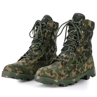 Male Outdoor Training Combat Hunting Boots Spring Autumn Men Jungle Hiking Sports Climbing Camping Breathable Camo Desert Shoes Hunter Camo / 42