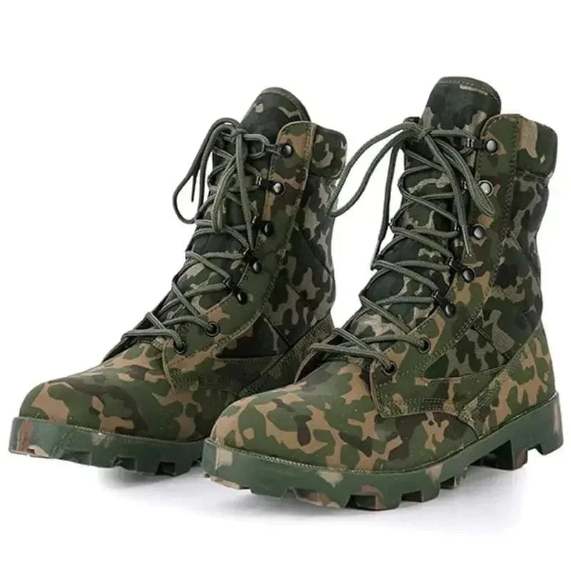 Male Outdoor Training Combat Hunting Boots Spring Autumn Men Jungle Hiking Sports Climbing Camping Breathable Camo Desert Shoes Hunter Camo / 42