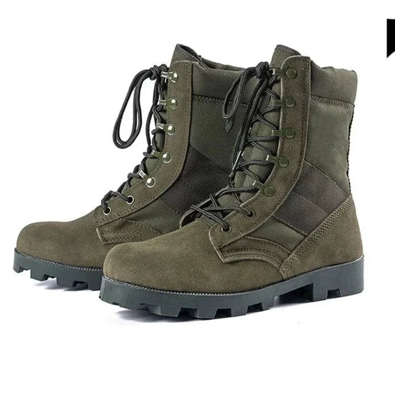 Male Outdoor Training Combat Hunting Boots Spring Autumn Men Jungle Hiking Sports Climbing Camping Breathable Camo Desert Shoes Olive Drab / 44