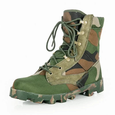 Male Outdoor Training Combat Hunting Boots Spring Autumn Men Jungle Hiking Sports Climbing Camping Breathable Camo Desert Shoes Woolland Camo / 43