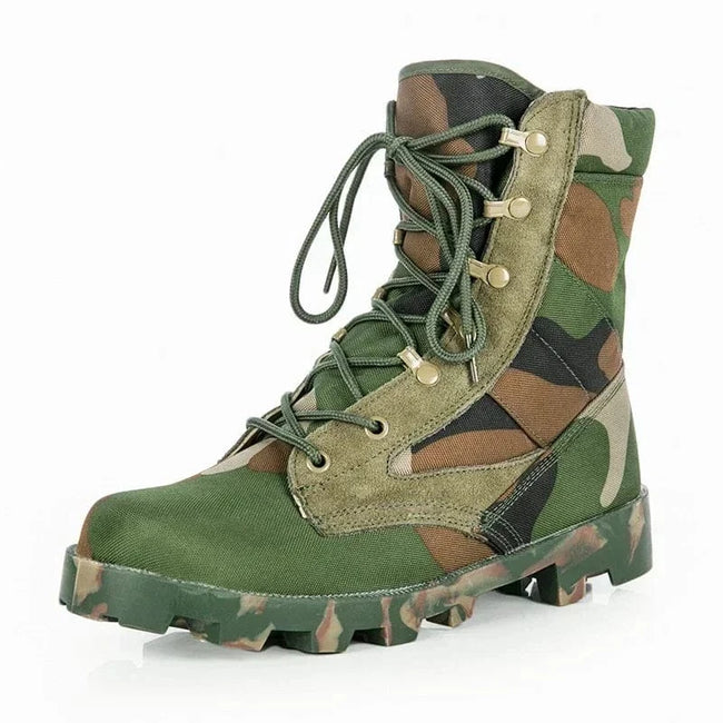 Male Outdoor Training Combat Hunting Boots Spring Autumn Men Jungle Hiking Sports Climbing Camping Breathable Camo Desert Shoes Woolland Camo / 43