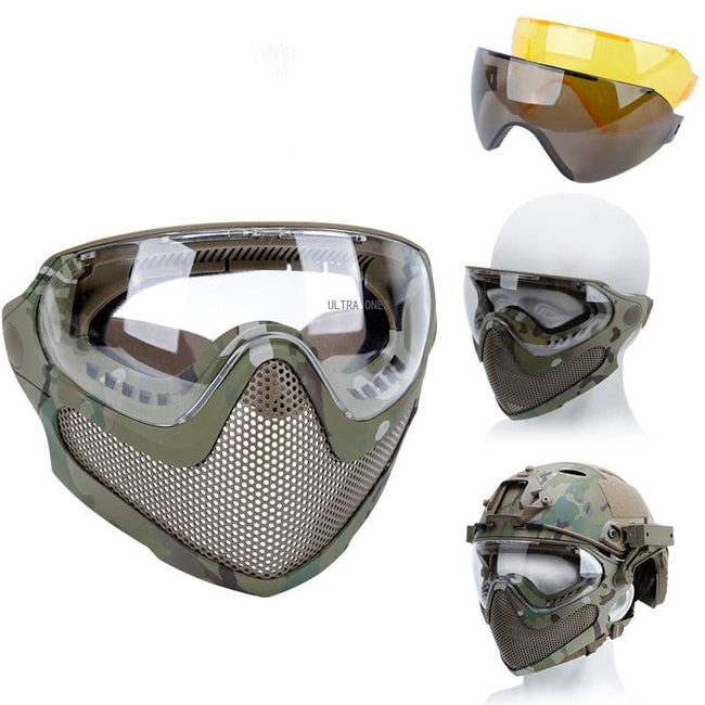 ACTION AIRSOFT 0 Masque intégral 3 lentilles FAST Ultra Ones