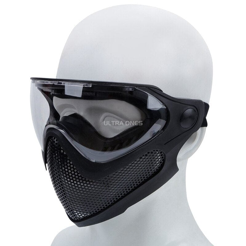 ACTION AIRSOFT 0 Noir Masque intégral 3 lentilles FAST Ultra Ones