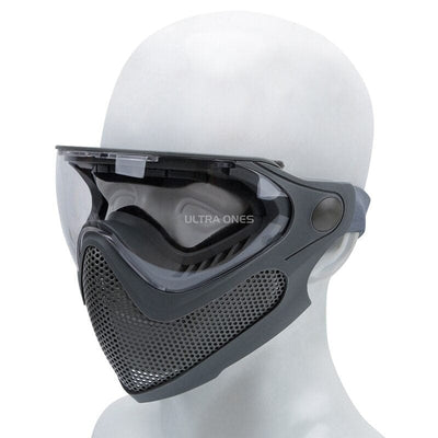 ACTION AIRSOFT 0 Gris Masque intégral 3 lentilles FAST Ultra Ones