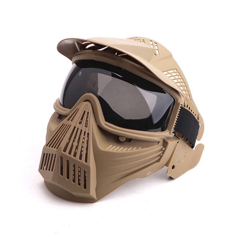 ACTION AIRSOFT 0 Tan (lunettes noir) Masque intégral anti-buée Protector OS