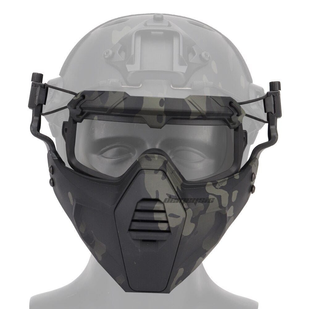 équipement Wargame Protection Casque Tactique PJ G4 Avec Lunettes - Airsoft Paintball Chasse - Multi-Couleurs Protection Militaire Paintball équipement Wargame Protection Casque Tactique PJ G4 Avec Lunettes - Airsoft Paintball Chasse - Multi-Couleurs Protection Militaire Paintball