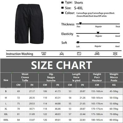 Men Military Tactical Shorts Summer Loose Casual Cargo Shorts Multi Pocket Outdoor Jogging Sweatpants Hiking Pants